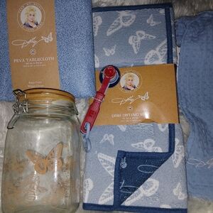 Blue Butterfly Kitchen Set